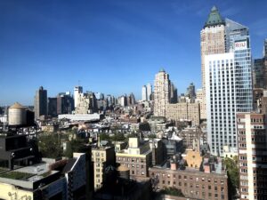 コロナ禍のニューヨーク　高級ホテルからの眺め