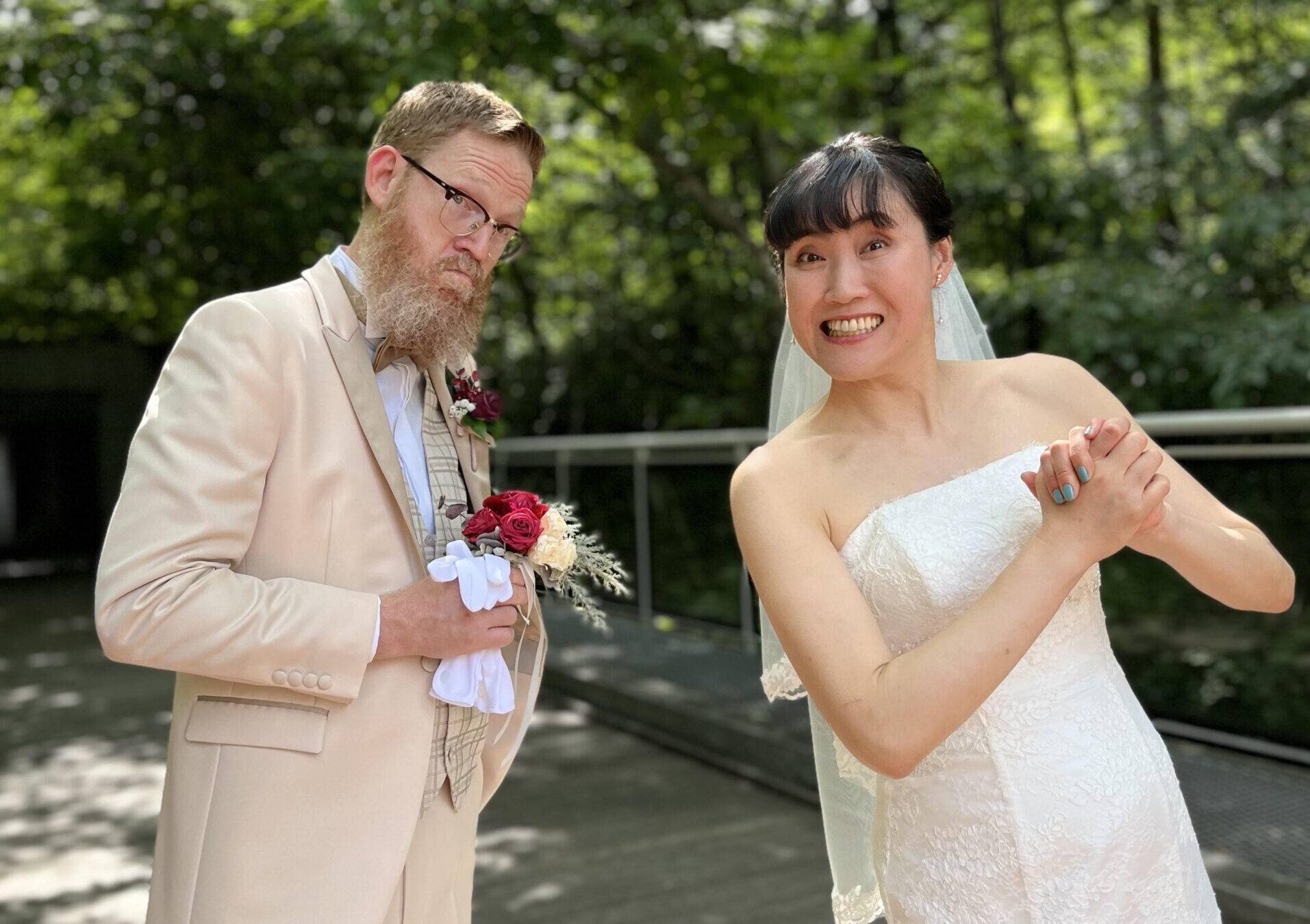 ニューヨークこりんごラジオKIYOMIさん＆JOHNさんの結婚式　in 軽井沢・石の教会　B